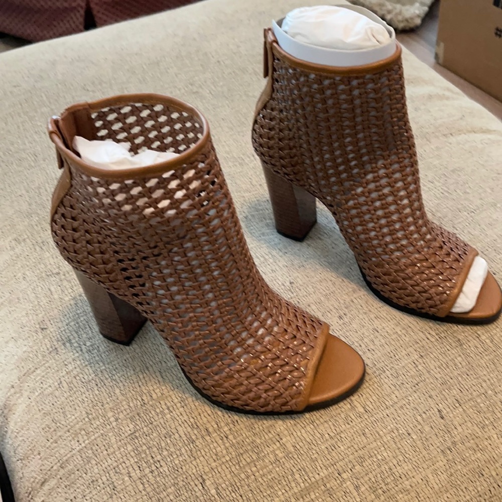 Calvin Klein caged booties